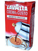 Кофе итальянский молотый Lavazza Crema e Gusto Ricco 250г.