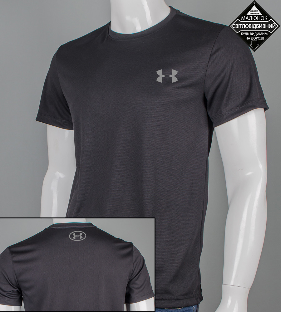 Футболка Coolpass Under Armour 5411м (Уп.4шт M-XXL), Чорний