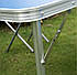 Розкладний стіл-валіза для пікніка кемпінгу Folding Table, Туристичний стіл для відпочинку на природі + стільці, фото 8
