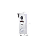 Wi-Fi панель виклику з вбудованим зчитувачем карт MIFARE SEVEN CP-7500 FHD Wi-Fi white, фото 2