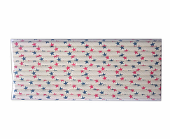 Паперові трубочки Червоні та сині зірки 25шт/уп