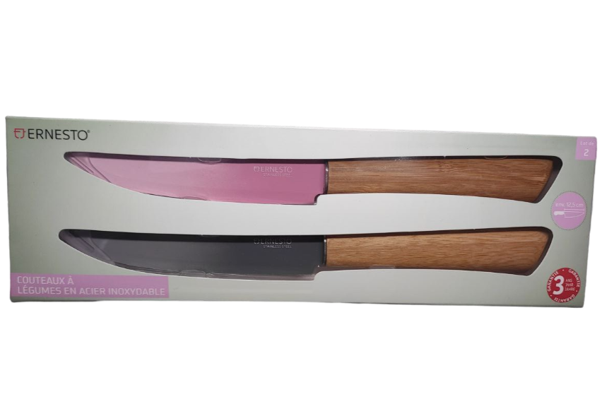 Ножі універсальні Ernesto з неіржавкої сталі 2 шт (115938)