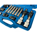 Набір для ремонту генератора VERKE 13ел. V86220 для монтажу і демонтажу генераторів, фото 3