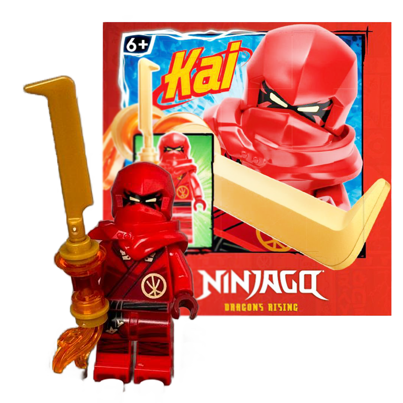 Мініфігурка колекційна LEGO Ninjago 892308 Dragons Rising: Kai Minfigure with Fire Blade