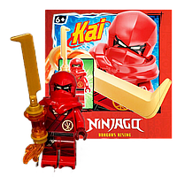 Минифигурка коллекционная LEGO Ninjago 892308 Dragons Rising: Kai Minifigure with Fire Blade