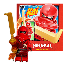 Мініфігурка колекційна LEGO Ninjago 892308 Dragons Rising: Kai Minfigure with Fire Blade