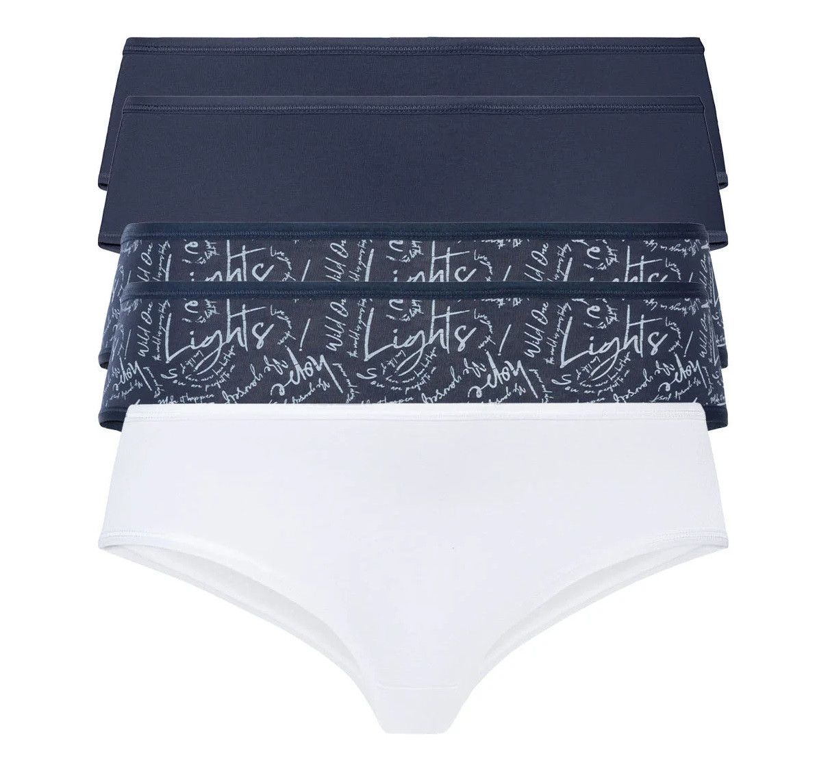 Жіночі хіпстери esmara®, 5 шт., розмір L/XL, колір білий, синій