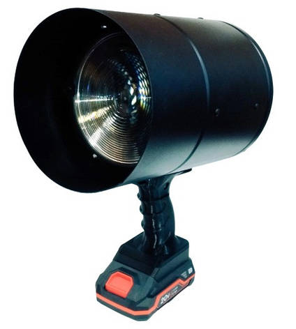 Прожектор світлодіодний Зенітний пошуковий дистанцією до 2000 метрів акумуляторний ручний ЗПРм-45, фото 2