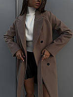 Женское кашемировое пальто на подкладке S-M, L-XL