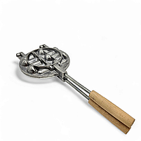 Форма алюмінієва для випікання печива "Грибочок" з дерев'яними ручками, фото 4