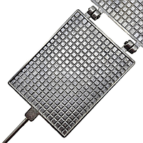 Форма алюмінієва для випікання печива "Вафельниця" квадратна з дерев'яними ручками, фото 2