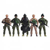Игровой набор фигурок солдат ELITE FORCE МОРСКИЕ КОТИКИ (5 фигурок, аксесс.) 101837