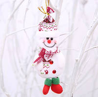 Елочные украшения Снеговик размер 15*8см, текстиль