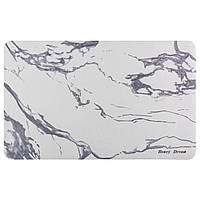 Вологопоглинаючий килимок Білий мармур 50х80 см, діатомітовий килимок для ванної кімнати, кухні