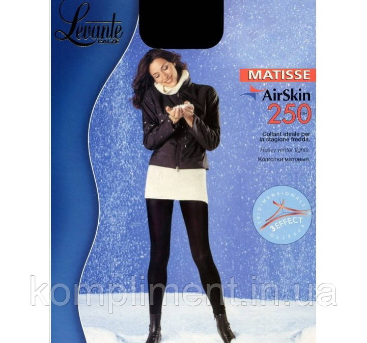 Колготки щільні з термоефектом Levante Matisse 250 den