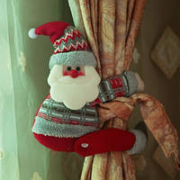 Декор на новый год Дед Мороз размер 31*24см, текстиль, на липучках