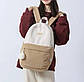 Вельветовий жіночий модний рюкзак з брелком в подарок, фото 3