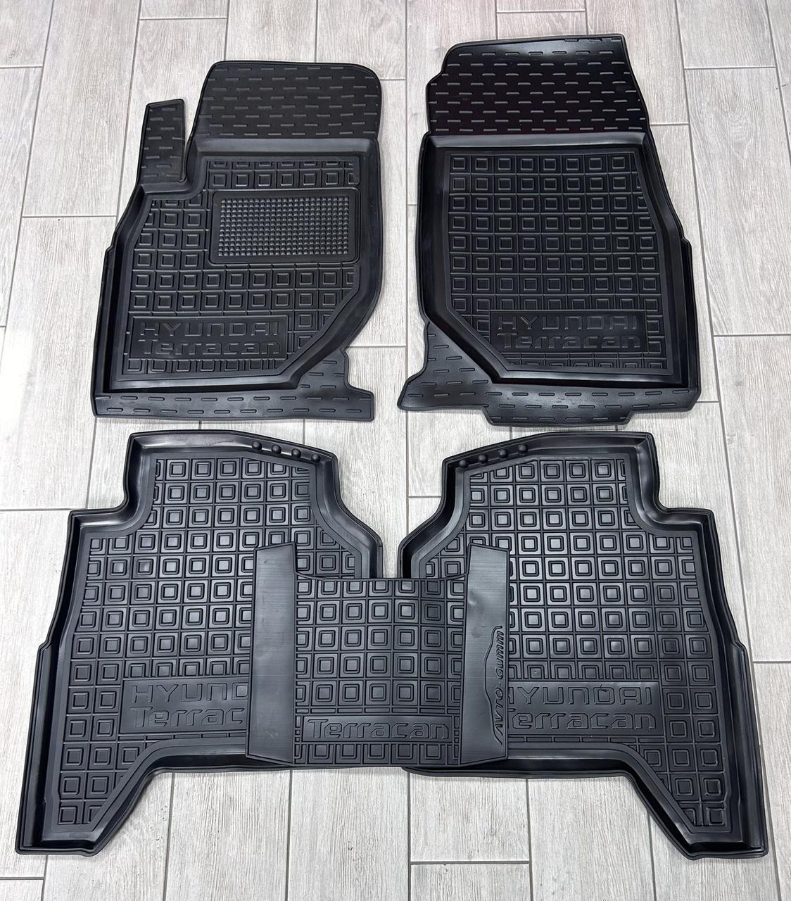 Килимки в салон гумові для Hyundai Terracan, фото 1