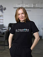 Футболка жіноча класична Vsetex Чорна S, фото 10