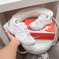 Nike M2 Tekno Білі з сірим, шкіра кроссовки найк текно кросовки кросівки