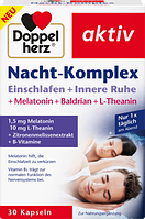Doppelherz Nacht-Komplex Kapseln Комплекс для сна с мелатонином Засыпание + внутренний покой 30 шт.