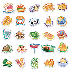 Вінілові стікери з милими ілюстраціями їжі, фото 6