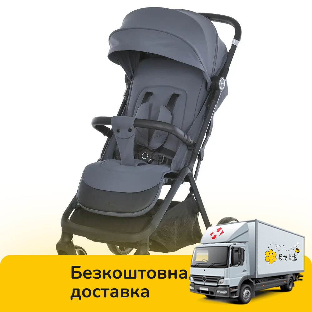 Прогулянковий візок дитячий EL CAMINO BEYA ME 1127-S Midnight Gray Сірий, фото 1