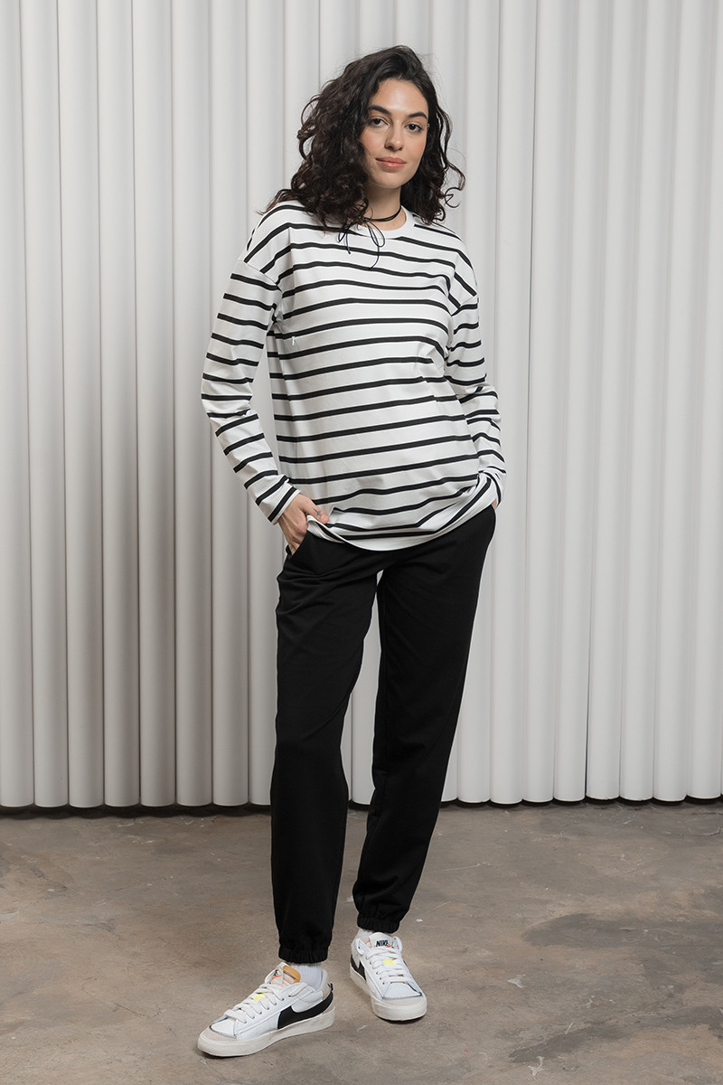 Чорні спортивні штани для вагітних DIDO TR-25.011 Юла мама, фото 1