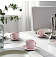 Чашка FARGKLAR з блюдцем IKEA 004.781.86, фото 4