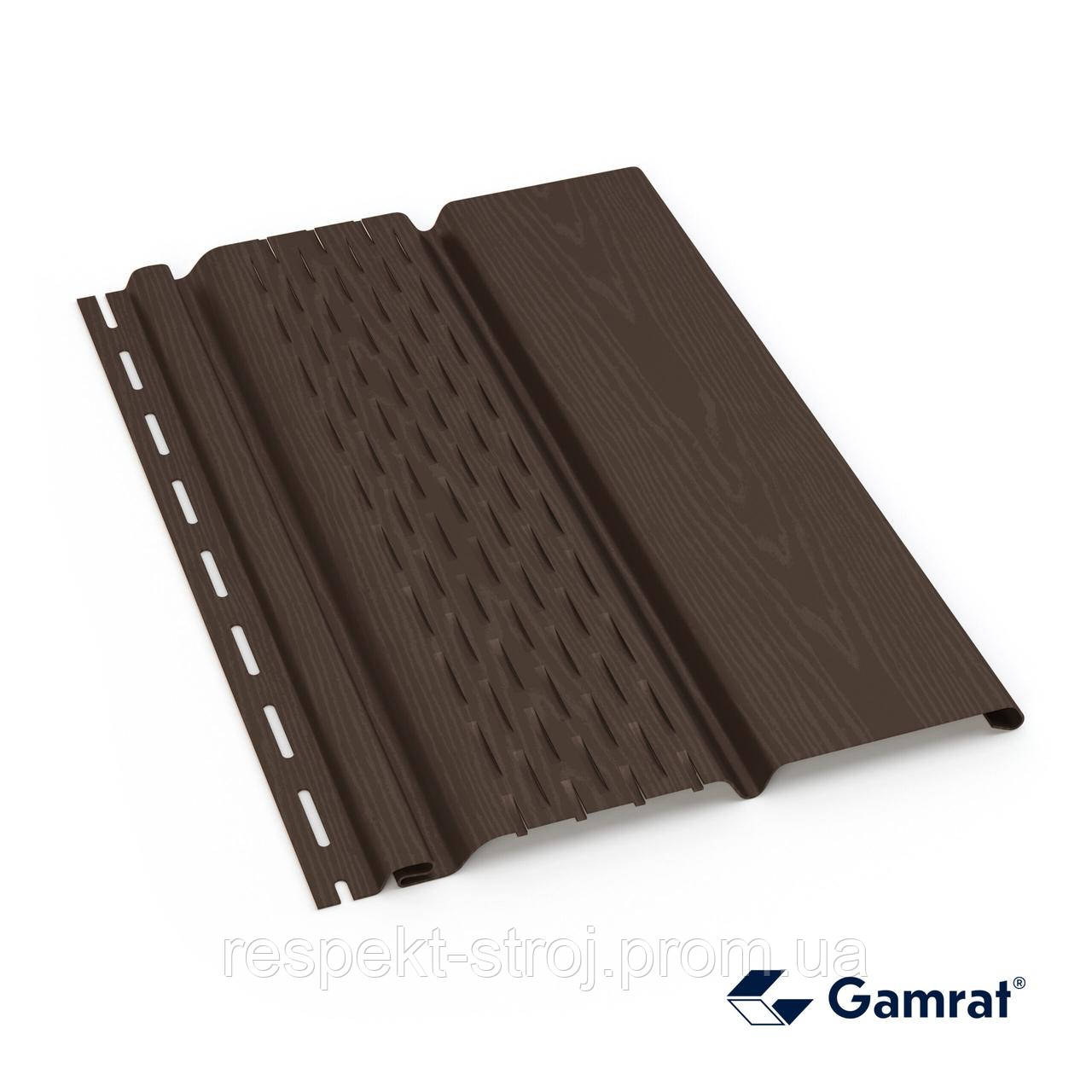 Софіт GARMAT панель перфорована, темно-коричневий (8019), 3 м