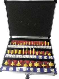 Набір фрез Euro Craft - 35 штук 8 мм вуглецева сталь