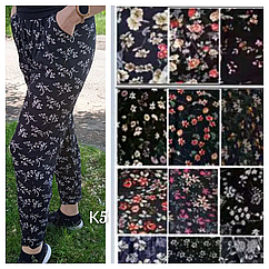 Жіночі літні штани мікромасло (р-р 48-56) K5 РІЗНІ КОЛЬОРИ. Фабричний Китай.