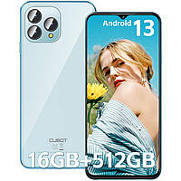 Смартфон Cubot p80 Blue 8/512Gb NFC 6.58 5200mAh 48MP+24MP +Бампер ,стекло и наушники