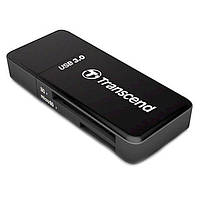 Transcend Кардридер USB 3.1 Gen 1 microSD/SD Black Zruchno и Экономно