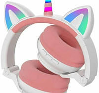 Навушники bluetooth LED UNICORN White ( STN27K)