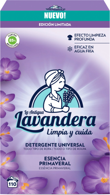 Пральний порошок Lavandera Esencia Primaveral універсальний на 110 прань 5.5 кг