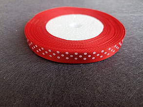 Стрічка атласна в горошок 1см (23м)