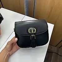 Стильная женская сумочка с логотипом Dior Bobby Black, натуральная кожаная сумка для девушек