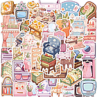 Вінілові стікери з милими ілюстраціями елементів інтер'єру, фото 2