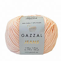 Gazzal JEANS (Газзал Джинс) № 1153 персик (Пряжа бавовняна, нитки для в'язання)