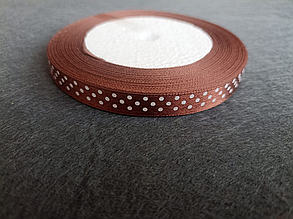 Стрічка атласна в горошок 1см (23м)