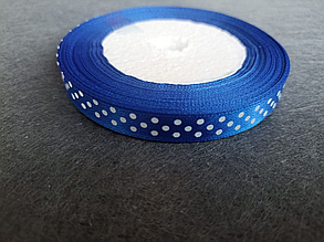 Стрічка атласна в горошок 1см (23м)