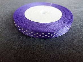 Стрічка атласна в горошок 1см (23м)