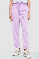 Спортивные штаны женские однотонные, цвет сиреневый, размеры XS, M FA_009582