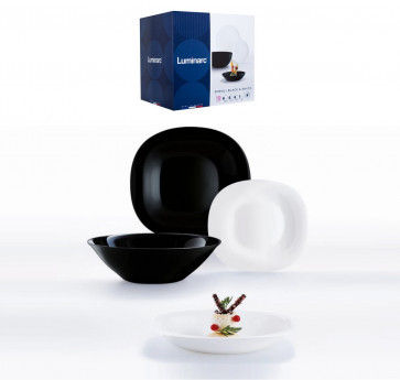Сервіз столовий Luminarc Carine Black/White 19 предметів (N1491), фото 1