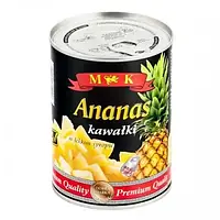 Ананас шматочками в цукровому сиропі MK Ananas plastry 580г