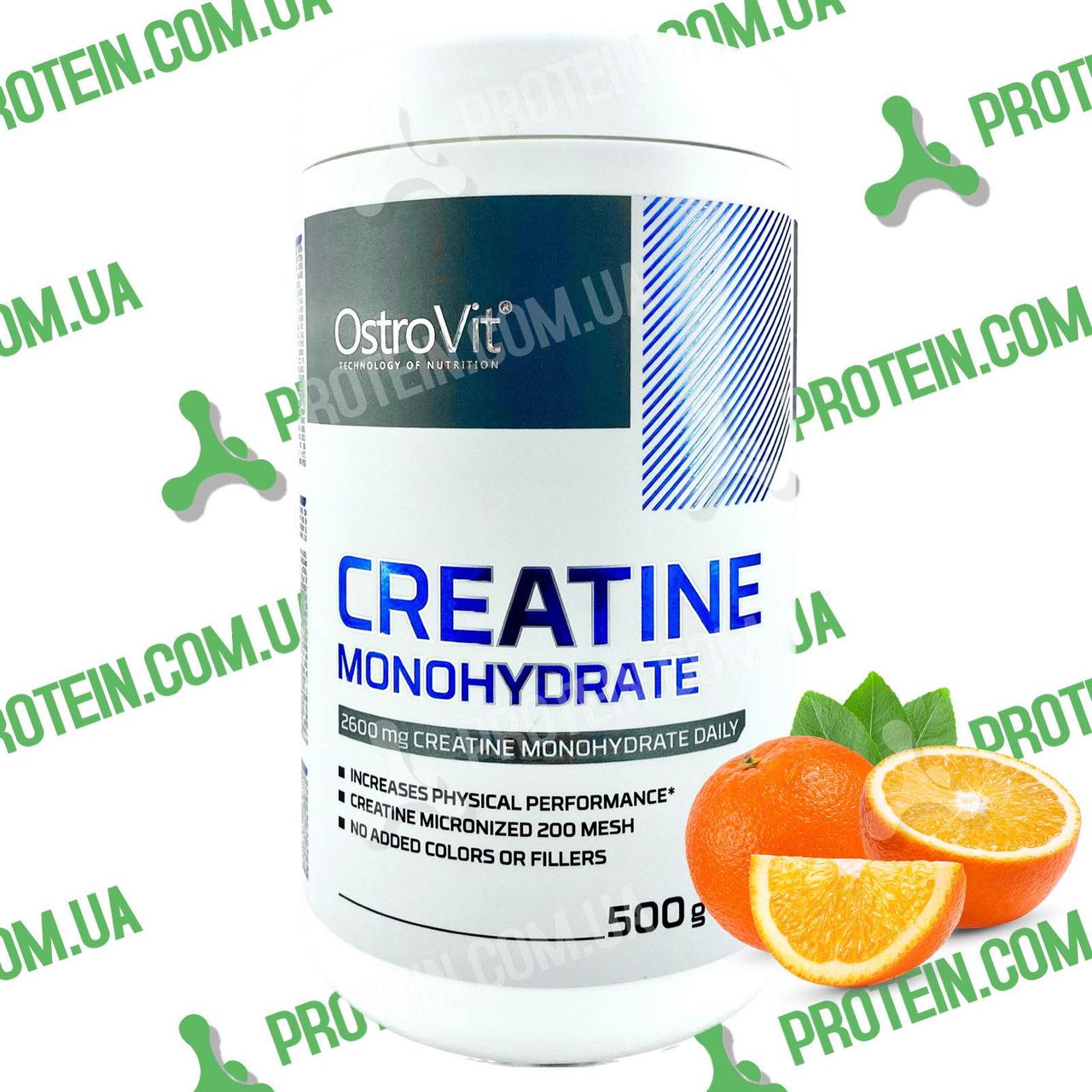 Моногідрат Креатину OstroVit Creatine 500 г Апельсин Orange