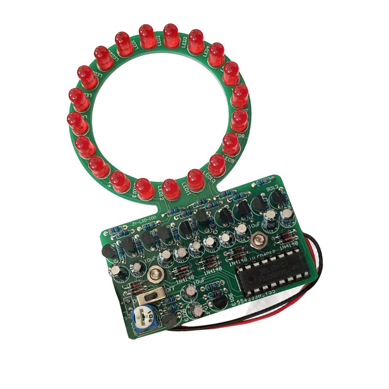 Набір для складання ліхтаря з ефектом води (обертове світло) на основі CD4017, DIY kit