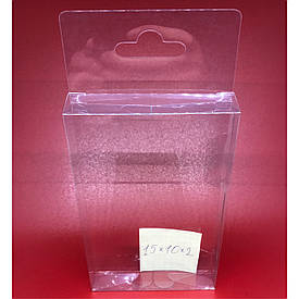 Прозора коробка з європідвісом 15 х 10 х 2 см 200 мкр 50 шт збірна пластикова коробка