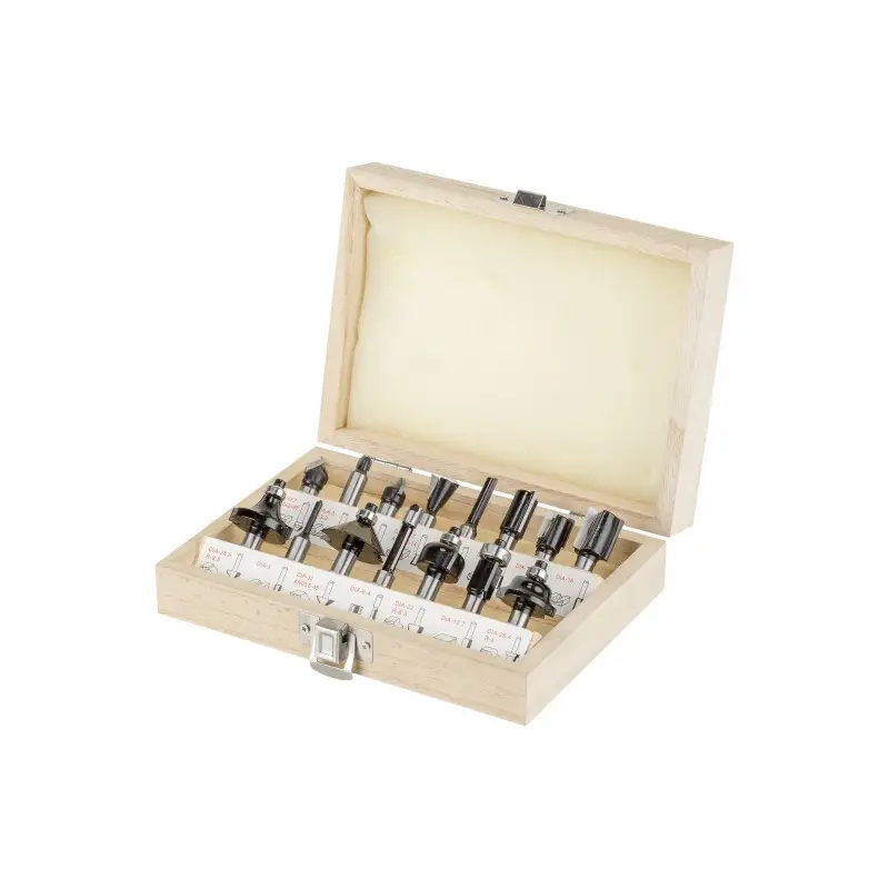 Набір фрез Euro Craft RS015 15шт 8 мм по дереву, фото 1